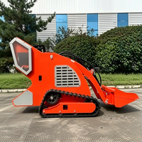 Mini-chargeuse sur chenilles fiable RUNTONG à moteur essence, capacité 200 kg, haute efficacité, pour travaux agricoles et de construction