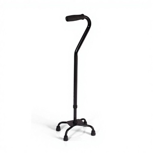 Canne <span class=keywords><strong>de</strong></span> <span class=keywords><strong>marche</strong></span> réglable en aluminium à base étroite avec <span class=keywords><strong>embouts</strong></span> en caoutchouc robustes, capacité <span class=keywords><strong>de</strong></span> charge <span class=keywords><strong>de</strong></span> 50 kg, fournitures <span class=keywords><strong>de</strong></span> rééducation thérapeutique - Product Image 1