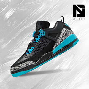 Chaussures de basket-ball Air Jordan Spizike Low 'Gamma Blue' en cuir, à lacets, avec doublure en mesh, semelle intermédiaire en EVA, semelle extérieure en caoutchouc, baskets de sport - Product Image 1