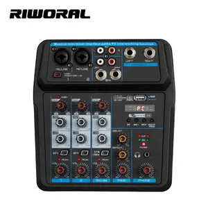 U4 controlador de dj profissional, equipamento de gravação de som, mixer de áudio