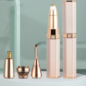 Kit 4-en-1 Épilateur Électrique Femme, Tondeuse Nez Oreilles, Rasoir Corporel et Facial Sans Douleur, Épilateur USB Portable pour Maillot et Sourcils - Product Image 5