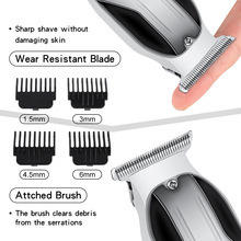 Cortadora de pelo recargable Muguxi con pantalla LCD, longitudes ajustables para uso doméstico y de mascotas, modelo de carga con batería - Product Image 4