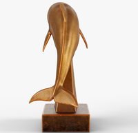 Aangepaste Polyresin Souvenir Dolfijn Bronzen Sculptuur
