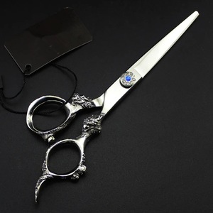 Ciseaux de coiffure pour salon de coiffure, en acier inoxydable, design ergonomique, lame tranchante, outil de coupe professionnel, logo personnalisé - Product Image 2