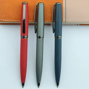 2023 New models custom ink pens logo metal pen ballpoint pen with business custom logo