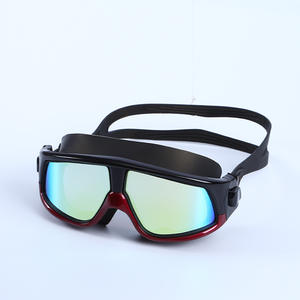 <span class=keywords><strong>Gafas</strong></span> <span class=keywords><strong>de</strong></span> natación galvanizadas 1801, <span class=keywords><strong>gafas</strong></span> <span class=keywords><strong>de</strong></span> natación <span class=keywords><strong>de</strong></span> silicona para hombres y mujeres al aire libre, HD, Marco grande, antivaho e impermeable - Product Image 4