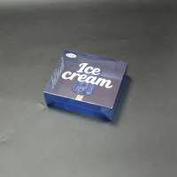 Boîte à sucettes glacées en PET transparente Blueberry Bliss, emballage pour mettre en valeur votre crème glacée aux bleuets de qualité supérieure