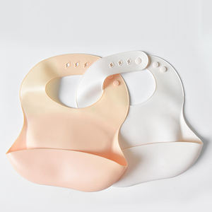 Vente en gros de bavoirs pour bébés en silicone anti-fuite, ODM/OEM, lavables au lave-vaisselle, sans BPA, bavoirs d'alimentation en silicone - Product Image 3