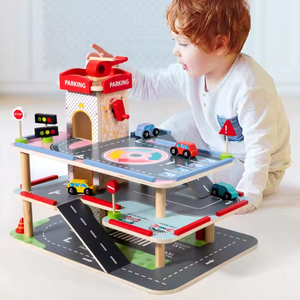 Jouets éducatifs multifonctionnels à assembler soi-même, <span class=keywords><strong>parking</strong></span> de voitures, signalisation routière, jeu d'apprentissage pour garçons et filles - Product Image 5