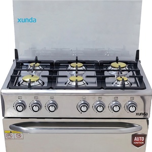 Cuisinière à <span class=keywords><strong>gaz</strong></span> encastrable Xunda OEM 30 pouces avec four à pizza, 6 brûleurs en acier inoxydable, four et grill pour la maison - Product Image 4