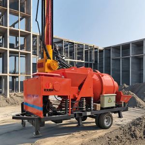 Pompes à béton sur tricycle JBS40 <span class=keywords><strong>C3</strong></span> diesel Bétonnière avec pompe Prix JBT15 Mini bétonnière mobile avec pompe - Product Image 3