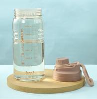 Bouteille d'eau de sport en plastique 1500 ml Pichet de gymnastique et de musculation pour voyage Fitness-Boissons pratiques