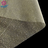 Kundenspezifisch Bedruckter Pulverbeschichteter Folien-Harttüll Netzstoff Goldener Glänzender Verschleißfester Stoff für Hochzeitskleider und Röcke