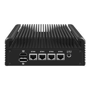 Fanless Industrial Mini PC Firewall <b>Router</b> X86 Hardware for Mikrotik Intel Core i5-1235U DDR5 NVMe SSD 4x2.5G Ethernet - Product Image 1