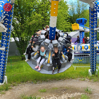 Manège à thème aviation pour enfants et adultes, petit manège pendulaire pour fêtes foraines, carnavals, centres commerciaux, aires de jeux intérieures et extérieures
