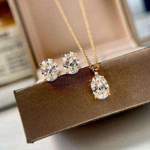 Bijoux de luxe pour femmes, chaîne en diamants cultivés en laboratoire, or rose, or blanc, argent, collection de bijoux fins de créateurs haut de gamme - Product Image 6
