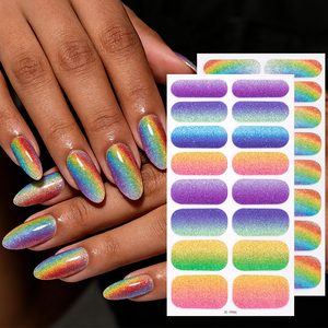 Autocollants pour ongles personnalisés, écologiques, non toxiques, effet brillant <span class=keywords><strong>argent</strong></span>é, motif Danse du Lion, paillettes dorées, sans UV - Product Image 5