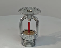Tête de sprinkler à réponse rapide DN15 K80 en laiton nickelé 68°C avec bulbe en verre Q3 - Usine OEM HONGAN