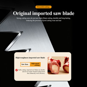 เครื่องตัดกระดูกไฟฟ้าสำหรับงานหนักเชิงพาณิชย์ ทำจากสแตนเลส สำหรับเนื้อวัว เนื้อหมู เนื้อไก่ และเนื้อแช่แข็ง - Product Image 4