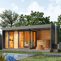 Sauna Spa de Luxe Moderne en Bois Massif de Cèdre Rouge Canadien Importé pour 2-3 Personnes