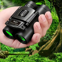 Professional 8x21 Cross-Border Binoculars with Night Vision and Red Illumination Portable Outdoor Foldable Telescope