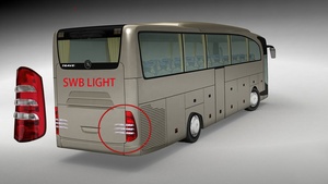 Lámpara trasera PK0417 para Mercedes Travego, luz antiniebla, e-mark, A0008204964, 0008205064, autobús - Product Image 2