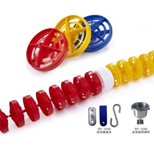 PC PVC ABS Competencia Piscina Flotador Lane Divisor Wave Lap Wave <span class=keywords><strong>para</strong></span> uso <span class=keywords><strong>de</strong></span> los niños Flotador Cuerda <span class=keywords><strong>para</strong></span> entrenamiento y ejercicio - Product Image 2