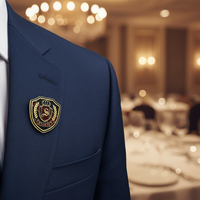 Vente en gros directe usine Chine : Pin's de revers personnalisé en émail souple en forme de bouclier pour costumes, chapeaux, jeans et pin's personnalisés pour clubs de membres