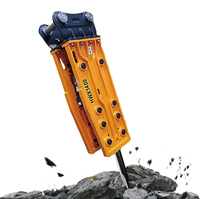 Cincel de 140 mm, 20 Toneladas, Rompedor de Rocas para Excavadora SB81, Martillo Hidráulico Compatible con CAT 320, Komatsu PC200, Sany SY215