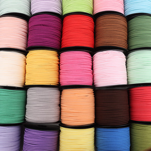 3mm Korean suede <b>rope</b> DIY beaded <b>bracelet</b> and necklace, double-sided imitation leather <b>rope</b>, handmade material, suede <b>rope</b> - Product Image 2
