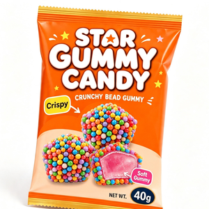 Gomitas Crujientes en Forma de Estrella con Sabor a Frutas Mixtas, Halal, Golosinas Masticables, Venta al por Mayor - Product Image 2