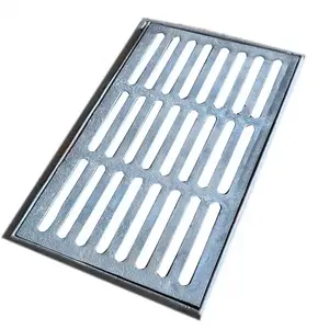 Sewerage, trench drainage, ductile iron trench drain grating