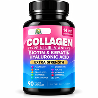 Capsules de vitamine C, biotine, kératine et collagène pour le soutien nutritionnel de la peau, des cheveux et des ongles chez les adultes – Complément beauté quotidien