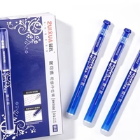 Meilleur stylo effaçable, vente en gros, encre noire/bleue 0,5 mm, stylo à bille gel pour étudiants et usage professionnel