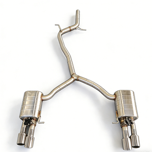 Tuyau d'échappement Valvetronic de haute qualité avec soupape pour <span class=keywords><strong>Audi</strong></span> A4/A5 B8/B8.5/B9 2.0T, système d'échappement Catback en acier inoxydable 304 - Product Image 1