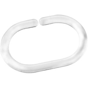 SET DI 12 GANCIO PER TENDA DUSCHIO TRASPARENTE IN ABS - Product Image 1