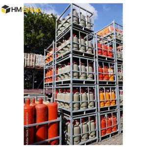 स्थिर गैल्वेनाइज्ड धातु स्टील lpg प्रोपेन गैस बोतल ऑक्सीजन सिलेंडर भंडारण cages फोर्कलिफ्ट के लिए - Product Image 4