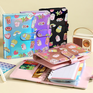 دفتر يوميات مدرسة القرطاسية معكرون بيندر بغلاف صلب فضفاض بميزانية رابط بو الجلود دفتر مغناطيسي A5 - Product Image 6