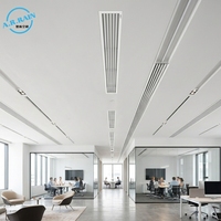 Diffuseur linéaire CVC de haute qualité - Grille d'aération en plastique ABS blanc personnalisable pour système de ventilation intérieur