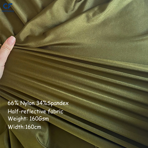 Tissu Olive Brillant en Nylon et Spandex au Mètre, Largeur 60 Pouces, Extensible dans les 4 Sens, Tissu Olive Soyeux en Spandex pour Maillots de Bain, Robes et Vêtements de Sport - Product Image 2