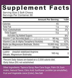 Acelerador del Crecimiento del Cabello con Biotina, Vitaminas <span class=keywords><strong>C</strong></span> y E para un Cabello Más Grueso y Abundante, Reduce las Líneas Finas y las Arrugas - Product Image 3