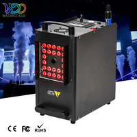 Máquina de Humo LED RGBW DMX512 Inalámbrica de 24x10W, Equipo de Efectos de Niebla Metálica de 2500W para Bodas, Fiestas, DJ, Discotecas y Celebraciones