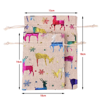 Pochettes cadeaux personnalisées en toile de jute avec cordon de serrage
