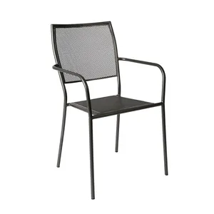 Meubles d'extérieur en maille métallique, chaise d'extérieur, pour jardin, restaurant, livraison gratuite