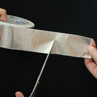 Ruban en aluminium renforcé de fibre de verre pour l'isolation des conduits d'air CVC, bouclier thermique, ignifuge, enveloppement