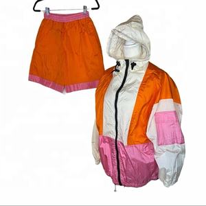 Personalizado Mujeres Ligero Jersey Cortavientos Fabricante al aire libre Bordado Logo Chándal Chaquetas Cortavientos - Product Image 6