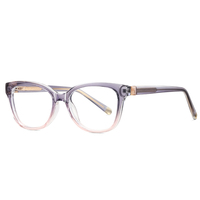 MS 81705 Nouvelles lunettes anti-lumière bleue pour femmes, monture carrée géométrique, branches minimalistes, légères, polyvalentes pour le quotidien