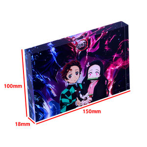 Figurines d'<span class=keywords><strong>action</strong></span> anime transparentes et colorées en acrylique avec impression UV pour collection, présentoirs, décoration intérieure, cadre photo numérique - Product Image 1