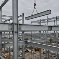 Poutre en I galvanisée à chaud, profilé en acier, sur mesure, pour structure de grue – Projet