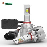 G-VIEW G18W 9005 9006 Kit de phare LED 130W 30000lm avec 7035 Kit de conversion haute luminosité à puce pour véhicules automobiles